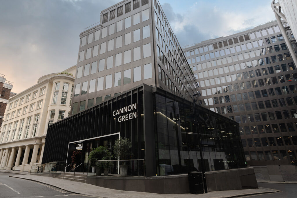 Glass building in central London